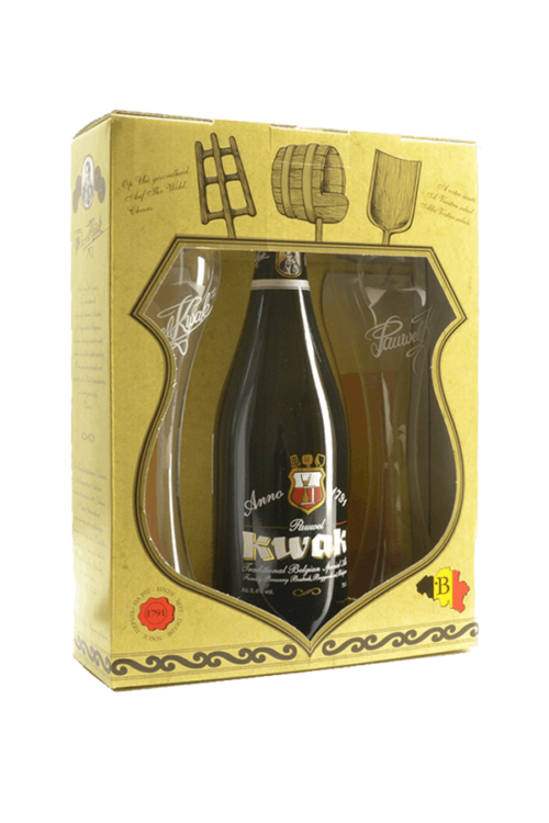kwak gift box two glasses and one bottle