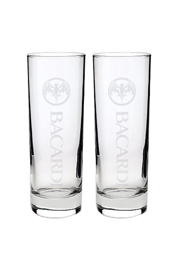 Bacardi Glass Gift Set - Bacardi Glasses Original Bar Quality Drinks ...