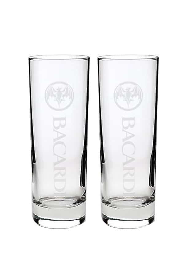 2 Bacardi Rum Glasses | Buy Belgian Beer Online - Belgian ...