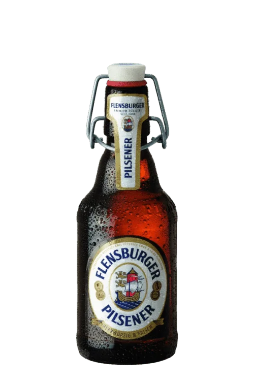 flensburger pilsener beer bottle