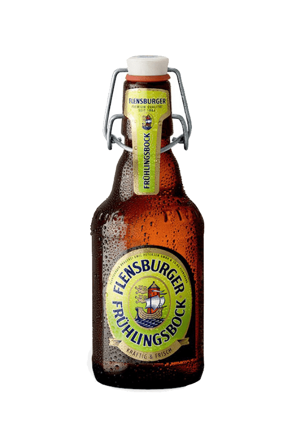 Flensburger Fruhlingsbock Glass Beer Bottle