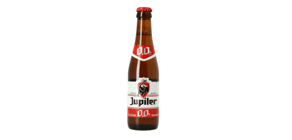 jupiler alcohol free beer bottle