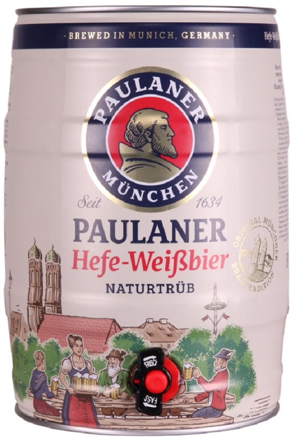 View Paulaner Hefe Weissbier 5l Party Can Mini Keg information