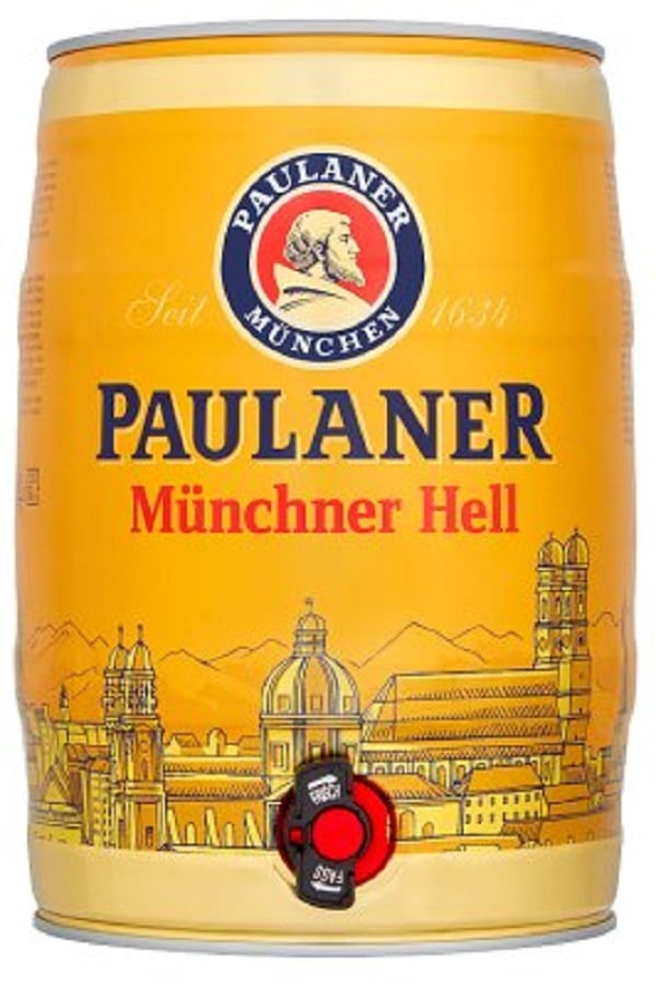 View Paulaner Munchner Hell 5l Party Can Mini Keg information