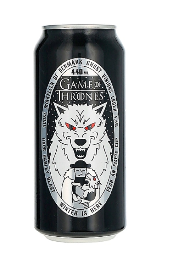 View Mikkeller vs Game of Thrones Ghost Visions Lager Can information