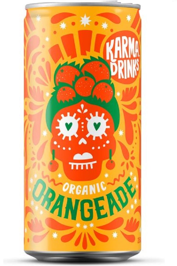 View Karma Organic Orangeade Can pack of 12 information
