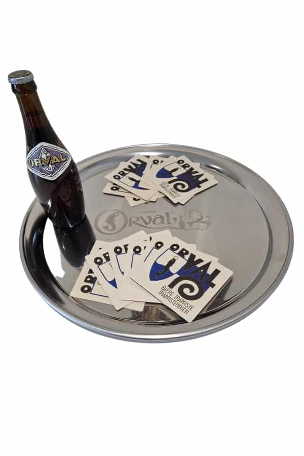 View 24x Orval Trappist Beers An Orval Metal Tray 12 Beer Mats information