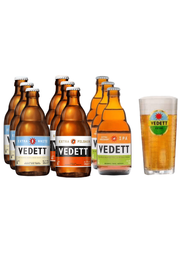 View Vedett Extra Mixed Beer Case Free Glass information