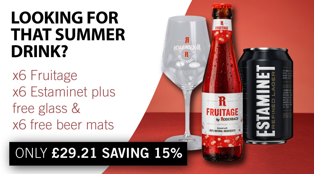 Fruitage and Estaminet Belgian Beer Bottles